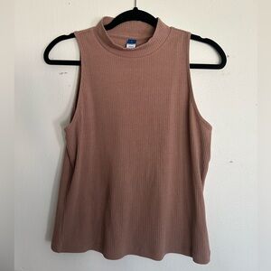 Old Navy Tan Ribbed Sleeveless Tank Top